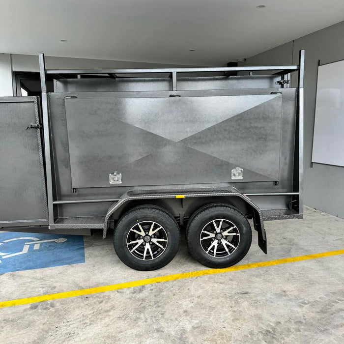 8x5 Tradesman Trailer One piece Square Design, 2 Ton