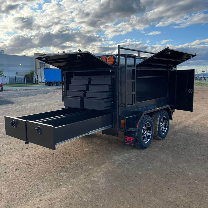 8x5 Single Piece Square Top Tradesman Trailer with Alloy Wheels 2800 KG GVM