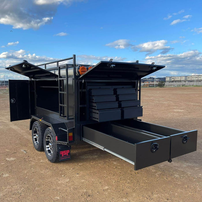 8x5 Single Piece Square Top Tradesman Trailer with Alloy Wheels 2800 KG GVM