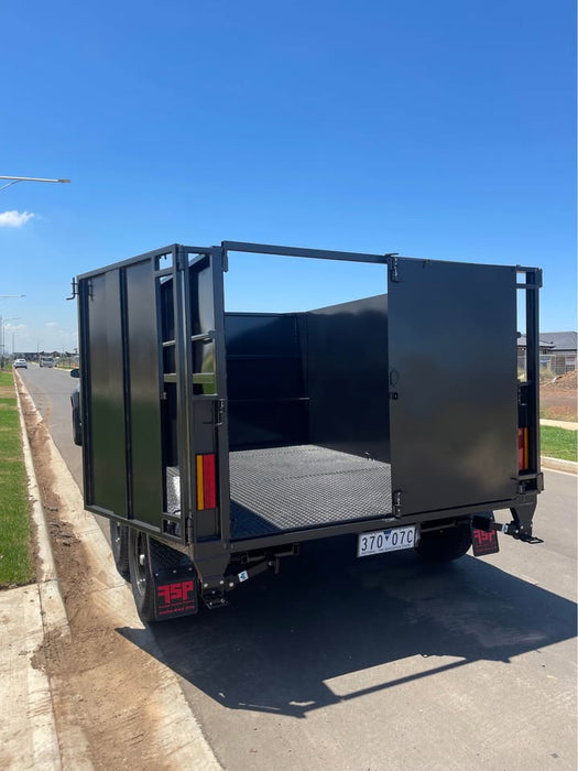 2024 FSP 10'x6' tipper tandem trailer with slide in ramps and 1.5 m high sides - 4 ton gvm