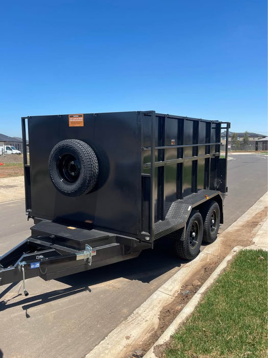 2024 FSP 10'x6' tipper tandem trailer with slide in ramps and 1.5 m high sides - 4 ton gvm