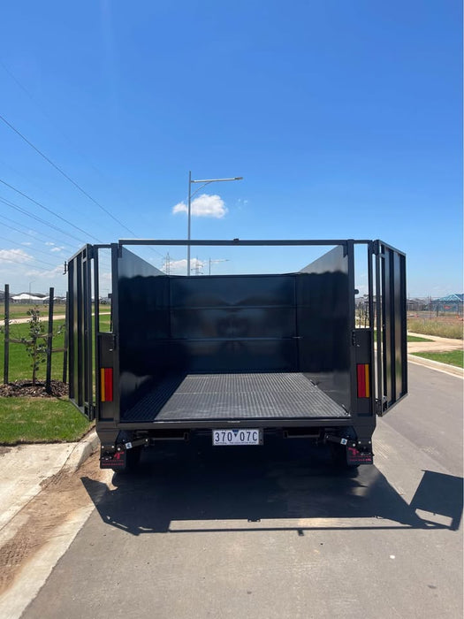 2024 FSP 10'x6' tipper tandem trailer with slide in ramps and 1.5 m high sides - 4 ton gvm