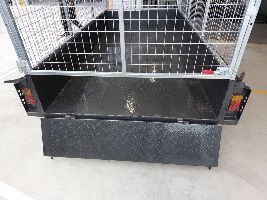 12x6 Tandem Axle Box Trailer with Cage