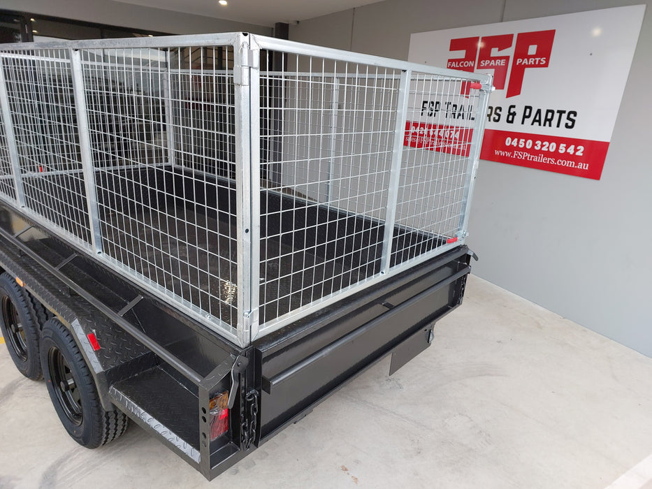 12x6 Tandem Axle Box Trailer with Cage