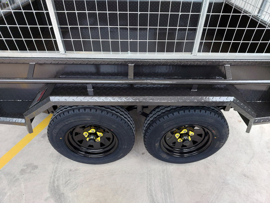 9x5 Tandem Axle Box Trailer with 900mm Cage