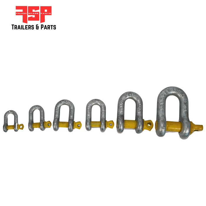 D Shackle Rated 8mm - 1 Ton