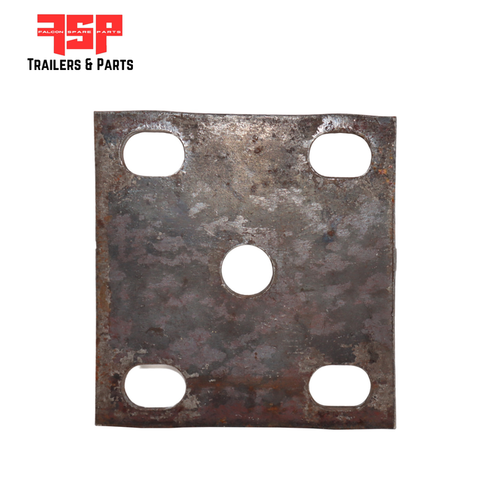 Fish Plates Natural 10mm  to suit 60mm Springs (Slotted Holes) ( Suits 5/8" U Bolts) (63/65mm axles)