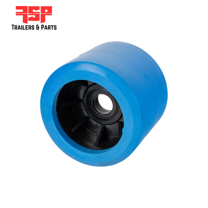 Wobble Roller Single Blue Smooth 20mm ID 100mm OD